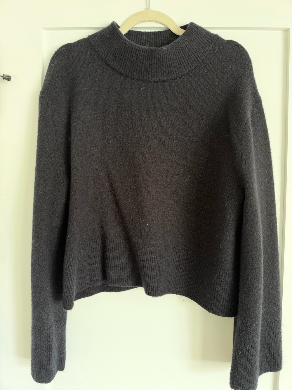J. Crew Black Mock Turtleneck Sweater
